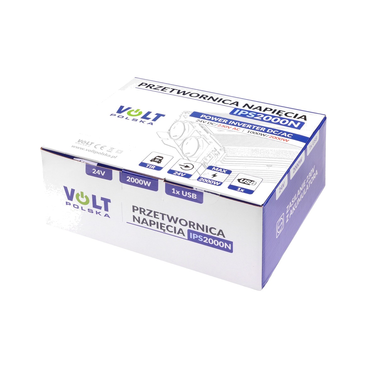 Invertor 24v 220v CONVERTOR DE TENSIUNE IPS 2000 N 24 / 230V (1000 / 2000W)